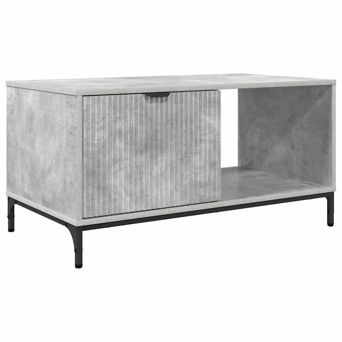 Masă de cafea Gri din beton 90 x 49 x 46 cm Lemn compozit - WALTI WALTI