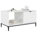 Masă de cafea Alb lucios 90 x 49 x 46 cm Lemn compozit - WALTI WALTI
