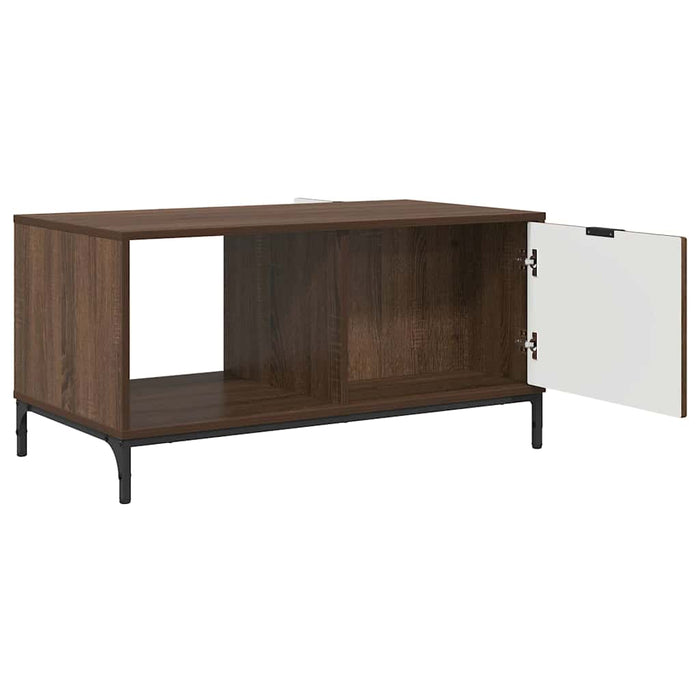 Masă de cafea Stejar închis 90 x 49 x 46 cm Lemn compozit - WALTI WALTI