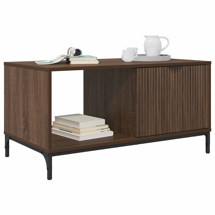 Masă de cafea Stejar închis 90 x 49 x 46 cm Lemn compozit - WALTI WALTI