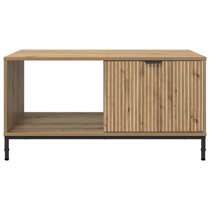 Masă de cafea Stejar Artizanal 90 x 49 x 46 cm Lemn compozit - WALTI WALTI