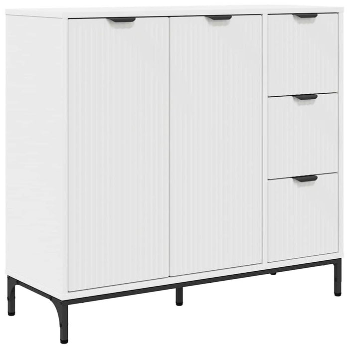 Bufet cu sertar Alb 89.5 x 33 x 82 cm Lemn compozit - WALTI WALTI