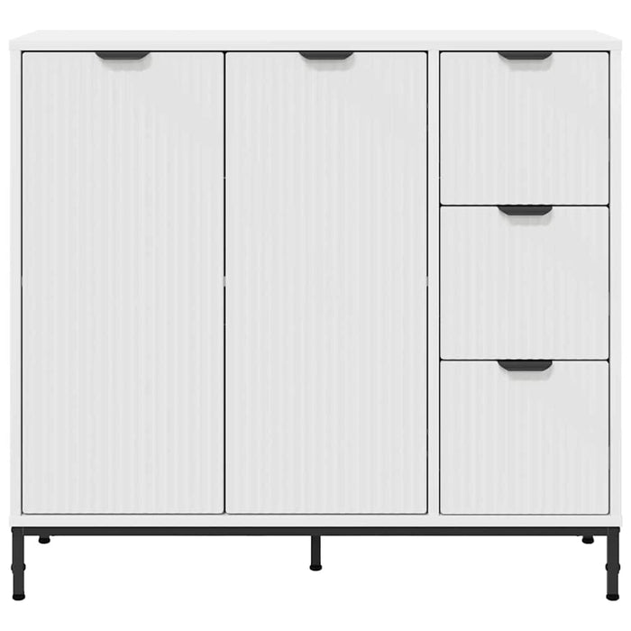 Bufet cu sertar Alb 89.5 x 33 x 82 cm Lemn compozit - WALTI WALTI
