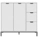 Bufet cu sertar Alb 89.5 x 33 x 82 cm Lemn compozit - WALTI WALTI