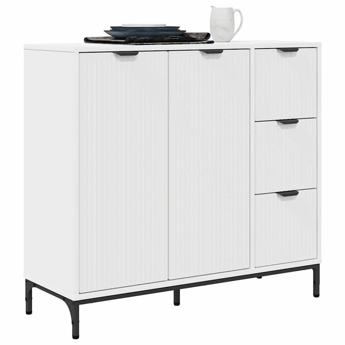 Bufet cu sertar Alb 89.5 x 33 x 82 cm Lemn compozit - WALTI WALTI