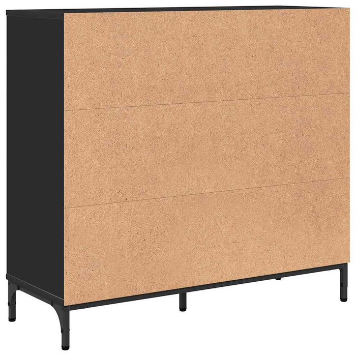 Bufet cu sertar Negru 89,5 x 33 x 82 cm Lemn compozit WALTI