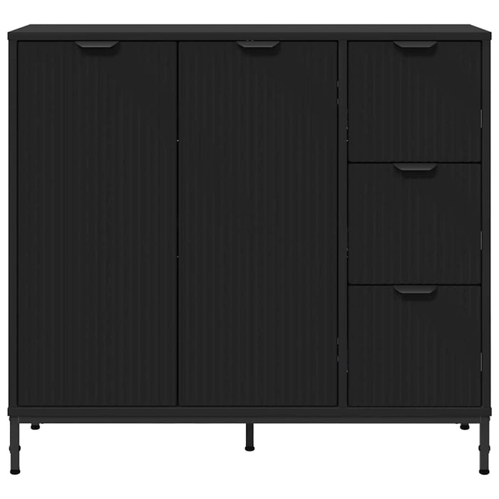 Bufet cu sertar Negru 89,5 x 33 x 82 cm Lemn compozit WALTI