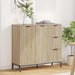 Bufet cu sertar Stejar sonoma 89.5 x 33 x 82 cm Lemn compozit - WALTI WALTI