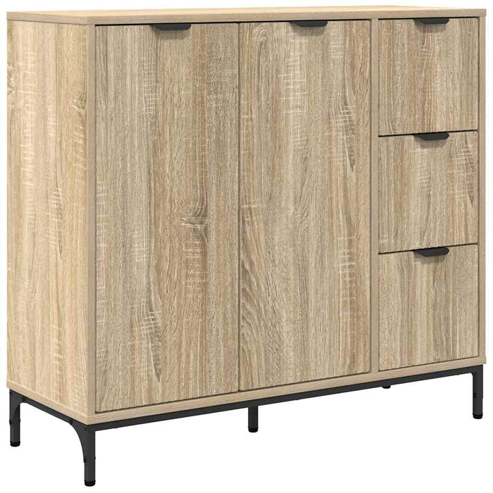 Bufet cu sertar Stejar sonoma 89.5 x 33 x 82 cm Lemn compozit - WALTI WALTI