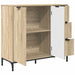 Bufet cu sertar Stejar sonoma 89.5 x 33 x 82 cm Lemn compozit - WALTI WALTI