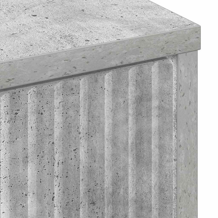 Bufet cu sertar Gri beton 89.5 x 33 x 82 cm Lemn compozit - WALTI WALTI