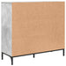 Bufet cu sertar Gri beton 89.5 x 33 x 82 cm Lemn compozit - WALTI WALTI
