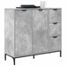 Bufet cu sertar Gri beton 89.5 x 33 x 82 cm Lemn compozit - WALTI WALTI