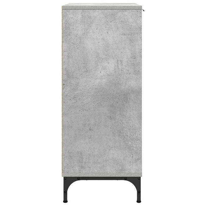Bufet cu sertar Gri beton 89.5 x 33 x 82 cm Lemn compozit - WALTI WALTI