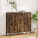 Bufet cu sertar Stejar afumat 89.5 x 33 x 82 cm Lemn compozit - WALTI WALTI