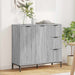 Bufet cu sertar sonoma gri 89.5 x 33 x 82 cm Lemn compozit - WALTI WALTI