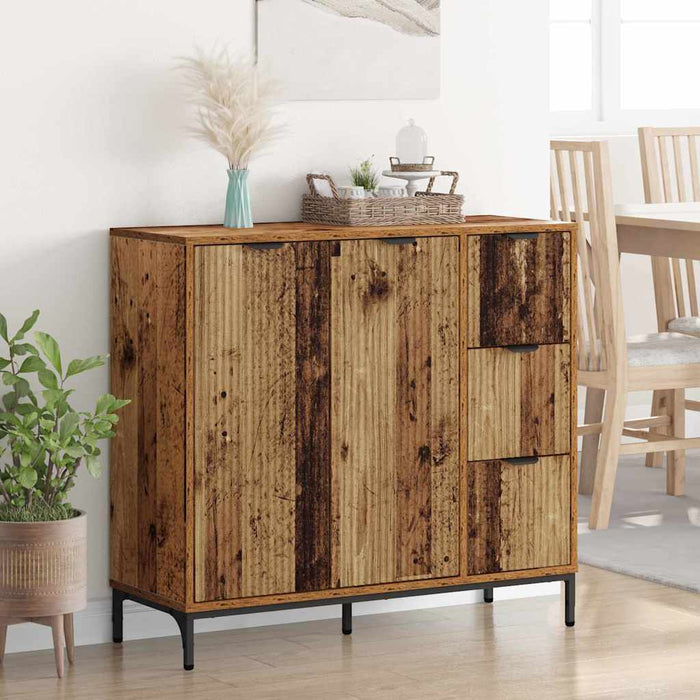 Bufet cu sertar Lemn vechi 89.5 x 33 x 82 cm Lemn compozit - WALTI WALTI