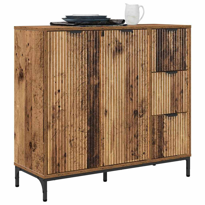 Bufet cu sertar Lemn vechi 89.5 x 33 x 82 cm Lemn compozit - WALTI WALTI