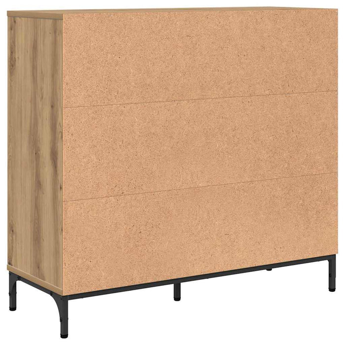 Bufet Stejar Artizanal 89,5 x 33 x 82 cm Lemn compozit WALTI