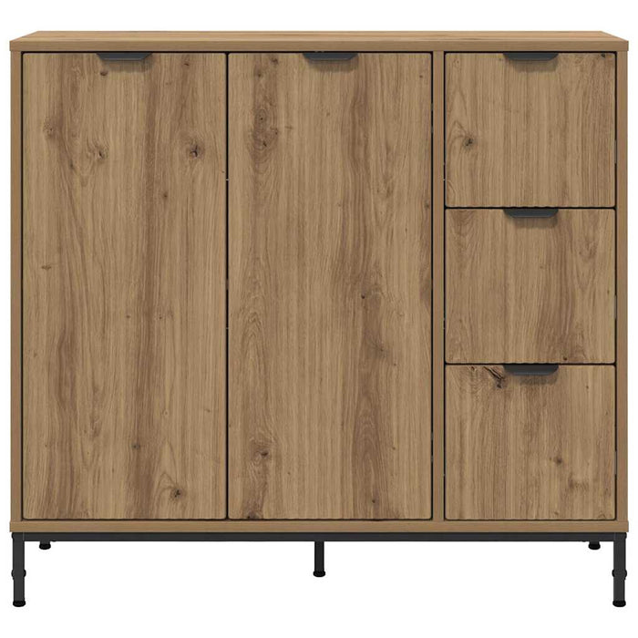 Bufet Stejar Artizanal 89,5 x 33 x 82 cm Lemn compozit WALTI