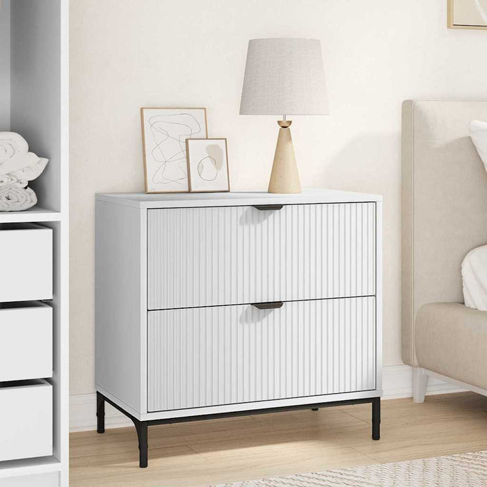 Noptieră cu sertar Alb 63.5 x 36 x 61 cm Lemn compozit - WALTI WALTI