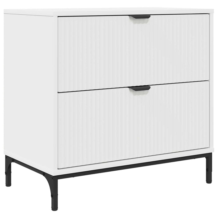 Noptieră cu sertar Alb 63.5 x 36 x 61 cm Lemn compozit - WALTI WALTI