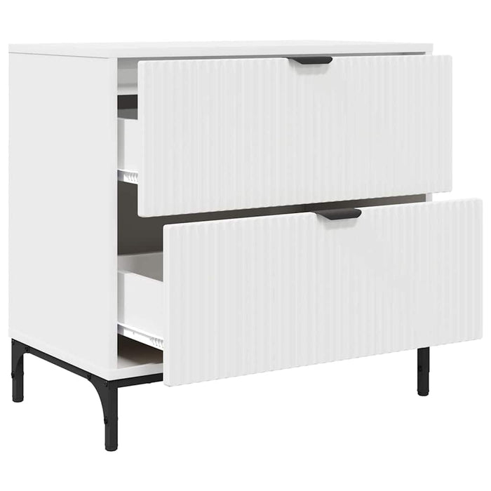Noptieră cu sertar Alb 63.5 x 36 x 61 cm Lemn compozit - WALTI WALTI