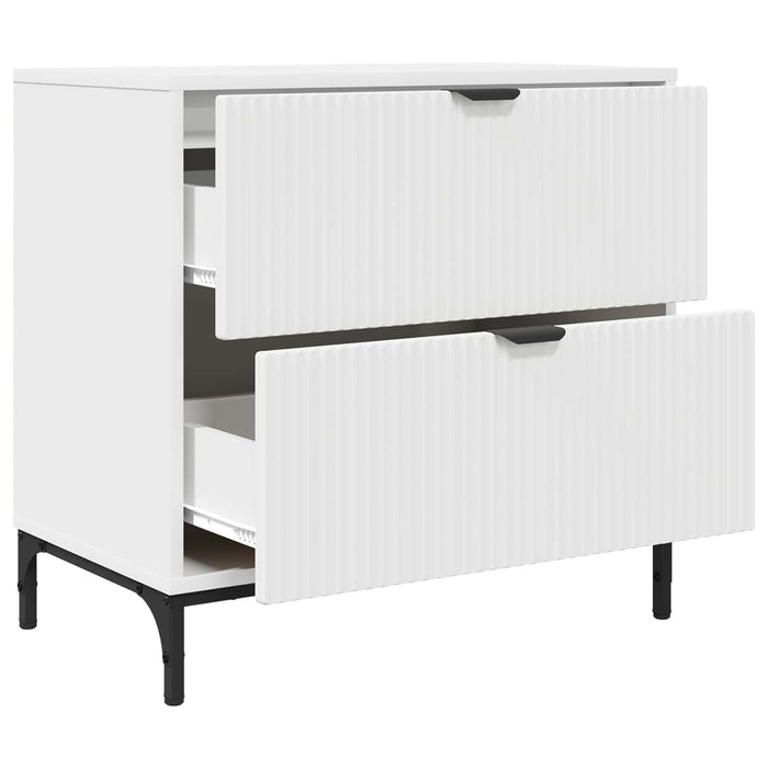 Noptieră cu sertar Alb 63.5 x 36 x 61 cm Lemn compozit - WALTI WALTI
