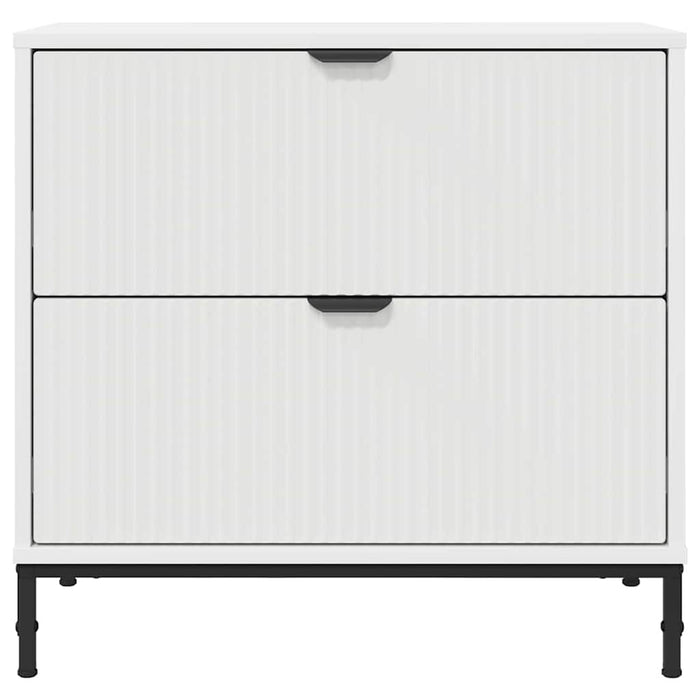 Noptieră cu sertar Alb 63.5 x 36 x 61 cm Lemn compozit - WALTI WALTI