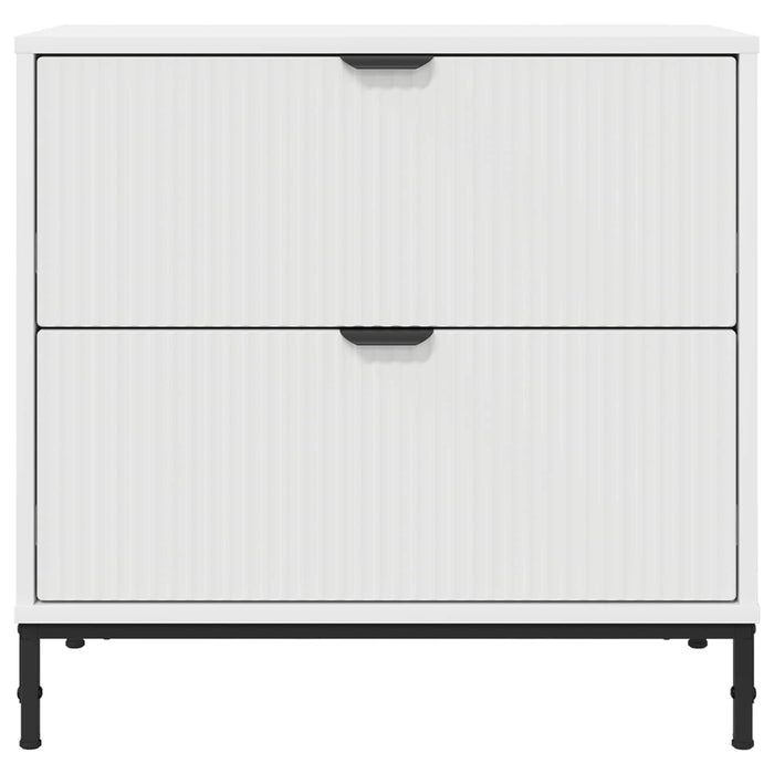 Noptieră cu sertar Alb 63.5 x 36 x 61 cm Lemn compozit - WALTI WALTI