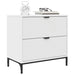 Noptieră cu sertar Alb 63.5 x 36 x 61 cm Lemn compozit - WALTI WALTI