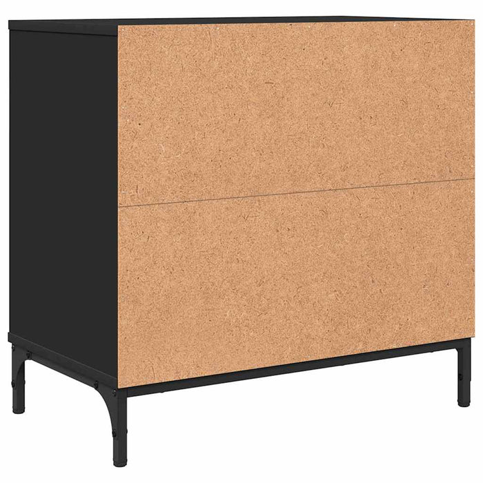 Noptieră cu sertar Negru 63.5 x 36 x 61 cm Lemn compozit WALTI