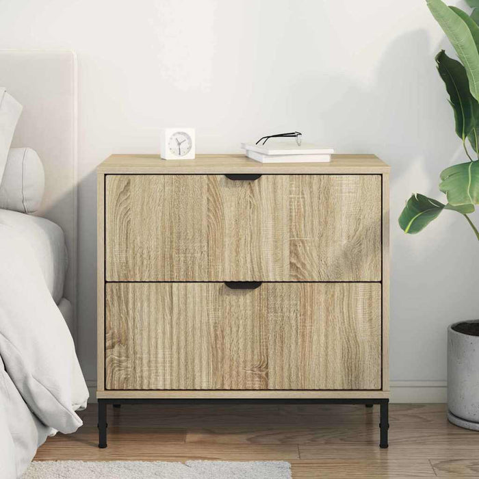 Noptieră Stejar sonoma 63.5 x 36 x 61 cm Lemn compozit - WALTI WALTI