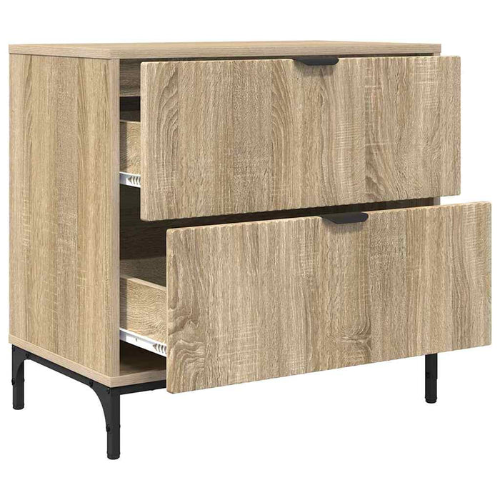 Noptieră Stejar sonoma 63.5 x 36 x 61 cm Lemn compozit - WALTI WALTI