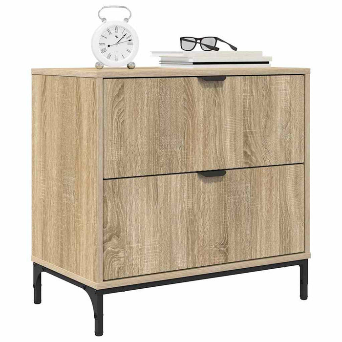 Noptieră Stejar sonoma 63.5 x 36 x 61 cm Lemn compozit - WALTI WALTI