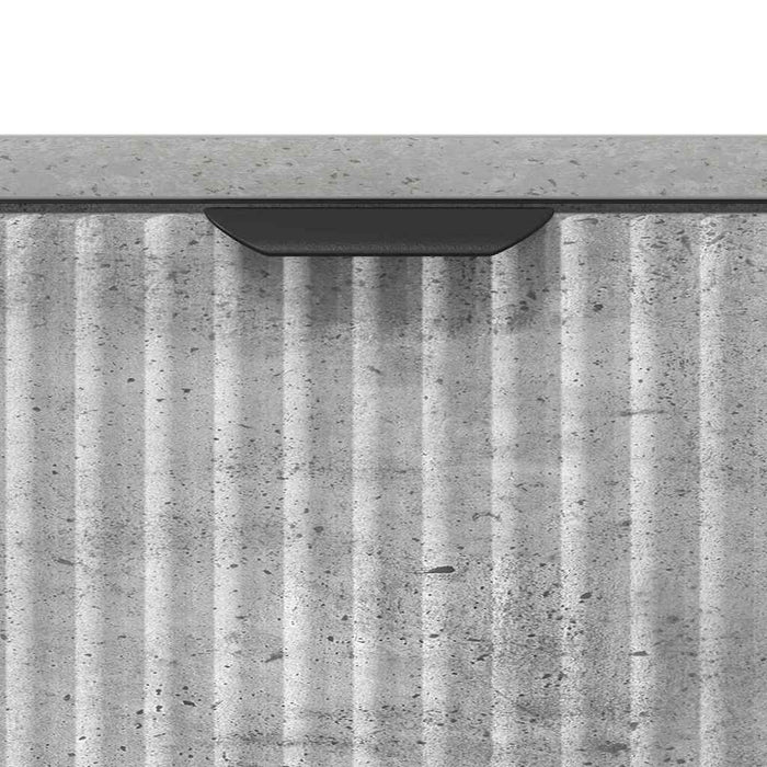 Noptieră cu sertar Gri beton 63.5 x 36 x 61 cm Lemn compozit - WALTI WALTI