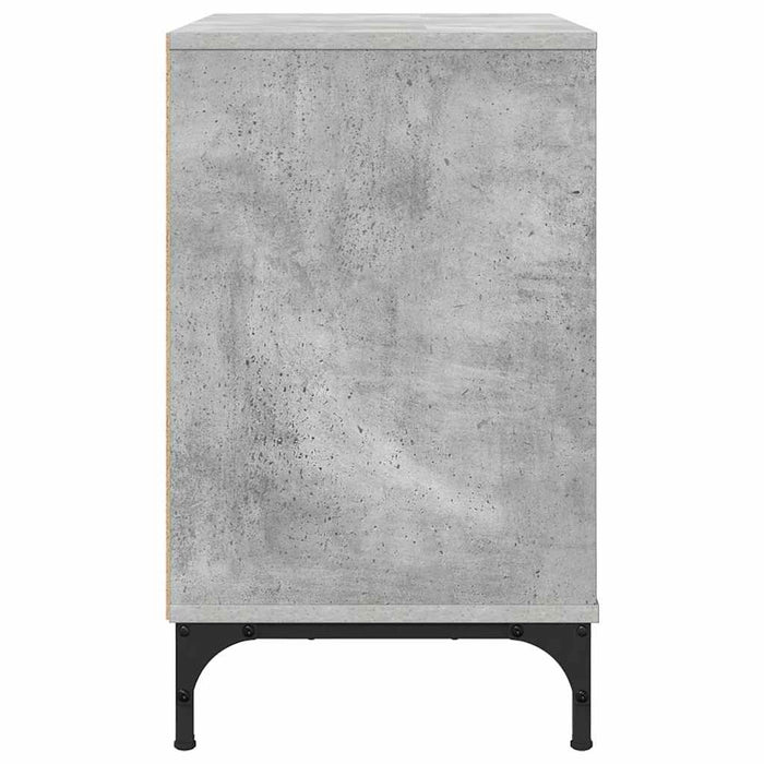 Noptieră cu sertar Gri beton 63.5 x 36 x 61 cm Lemn compozit - WALTI WALTI