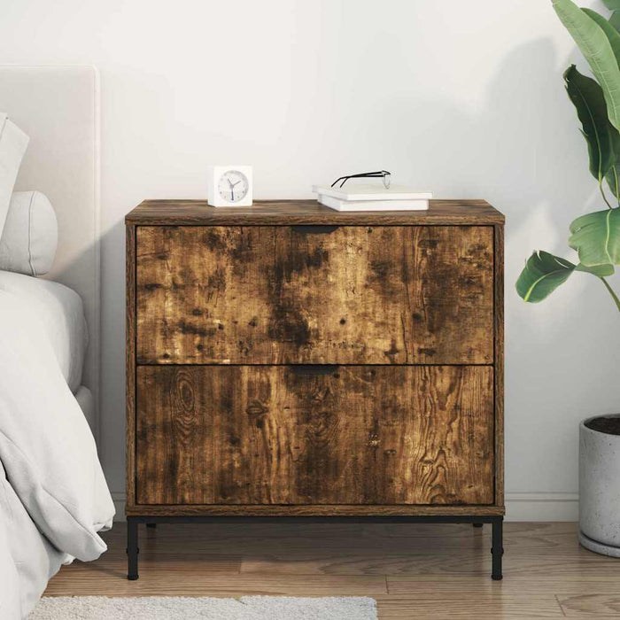 Noptieră Stejar afumat 63.5 x 36 x 61 cm Lemn compozit - WALTI WALTI