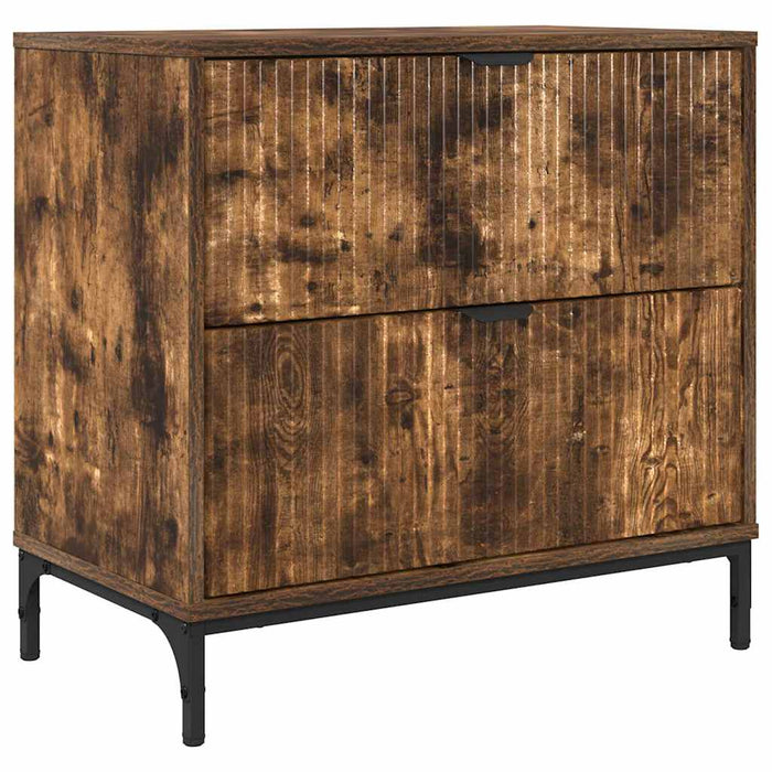 Noptieră Stejar afumat 63.5 x 36 x 61 cm Lemn compozit - WALTI WALTI