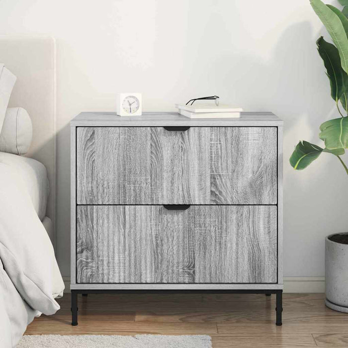 Noptieră cu sertar sonoma gri 63.5 x 36 x 61 cm Lemn compozit - WALTI WALTI
