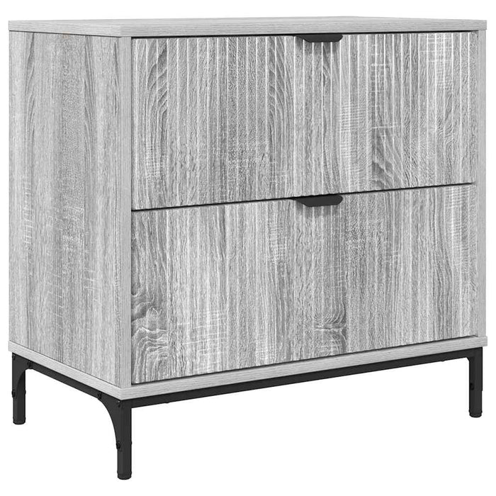 Noptieră cu sertar sonoma gri 63.5 x 36 x 61 cm Lemn compozit - WALTI WALTI