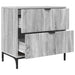 Noptieră cu sertar sonoma gri 63.5 x 36 x 61 cm Lemn compozit - WALTI WALTI