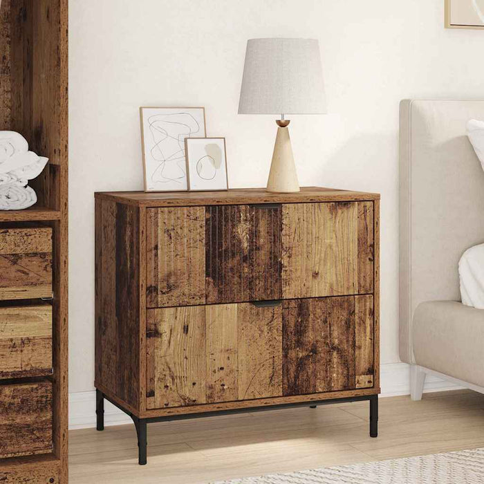 Noptieră cu sertar Lemn vechi 63.5 x 36 x 61 cm Lemn compozit - WALTI WALTI