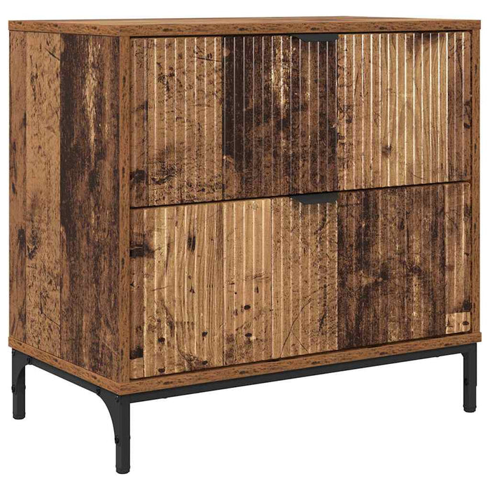 Noptieră cu sertar Lemn vechi 63.5 x 36 x 61 cm Lemn compozit - WALTI WALTI