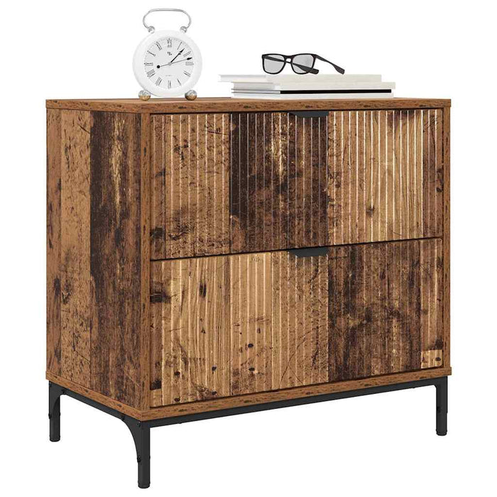 Noptieră cu sertar Lemn vechi 63.5 x 36 x 61 cm Lemn compozit - WALTI WALTI