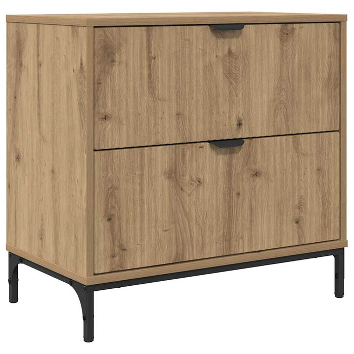 Noptieră stejar artizanal 63.5 x 36 x 61 cm Lemn compozit - WALTI WALTI