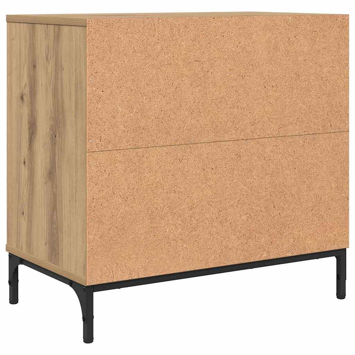 Noptieră stejar artizanal 63.5 x 36 x 61 cm Lemn compozit - WALTI WALTI