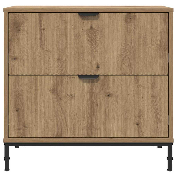 Noptieră stejar artizanal 63.5 x 36 x 61 cm Lemn compozit - WALTI WALTI