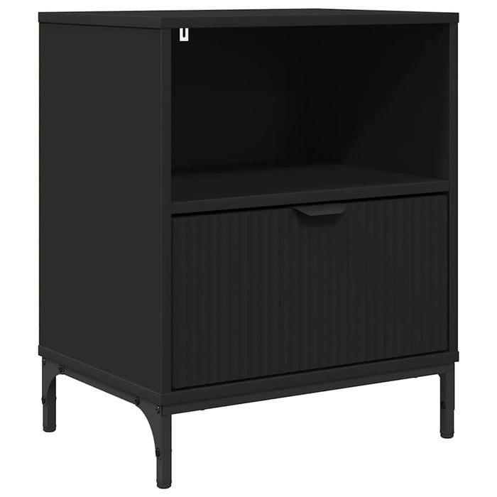 Noptieră cu sertar Negru 49 x 36 x 61 cm Lemn compozit - WALTI WALTI