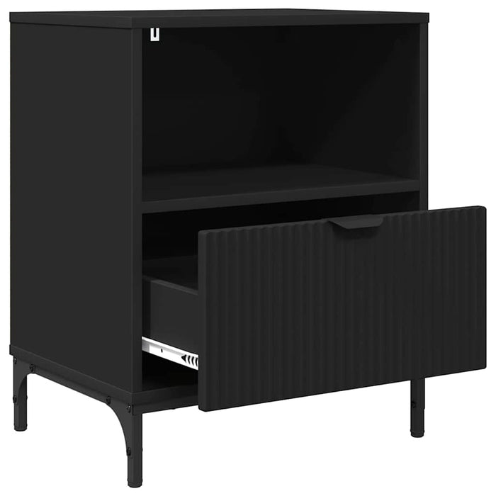 Noptieră cu sertar Negru 49 x 36 x 61 cm Lemn compozit - WALTI WALTI